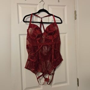 Torrid Deep Red Bodysuit NWT
